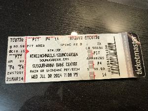 <a href='concert.php?concertid=968'>2014-07-30 - Susquehanna Bank Center - Camden</a>